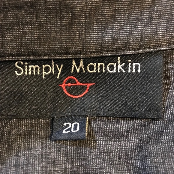 Simply Manakin Women’s Dress shirt. Size 20 - Picture 4 of 6